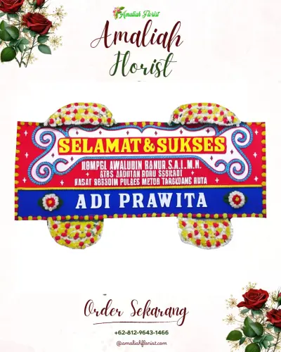 Karangan Bunga Ucapan Selamat di Anawai